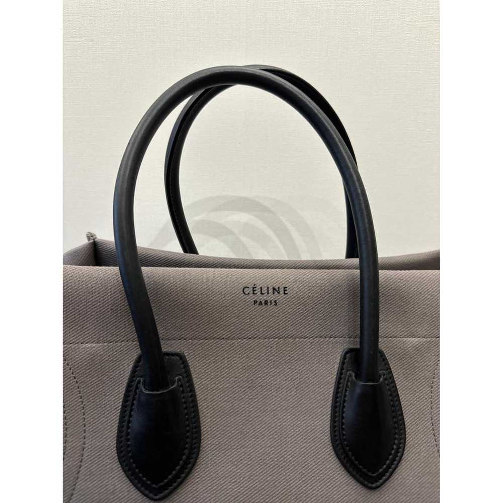 Celine Luggage Phantom linen handbag - image 3