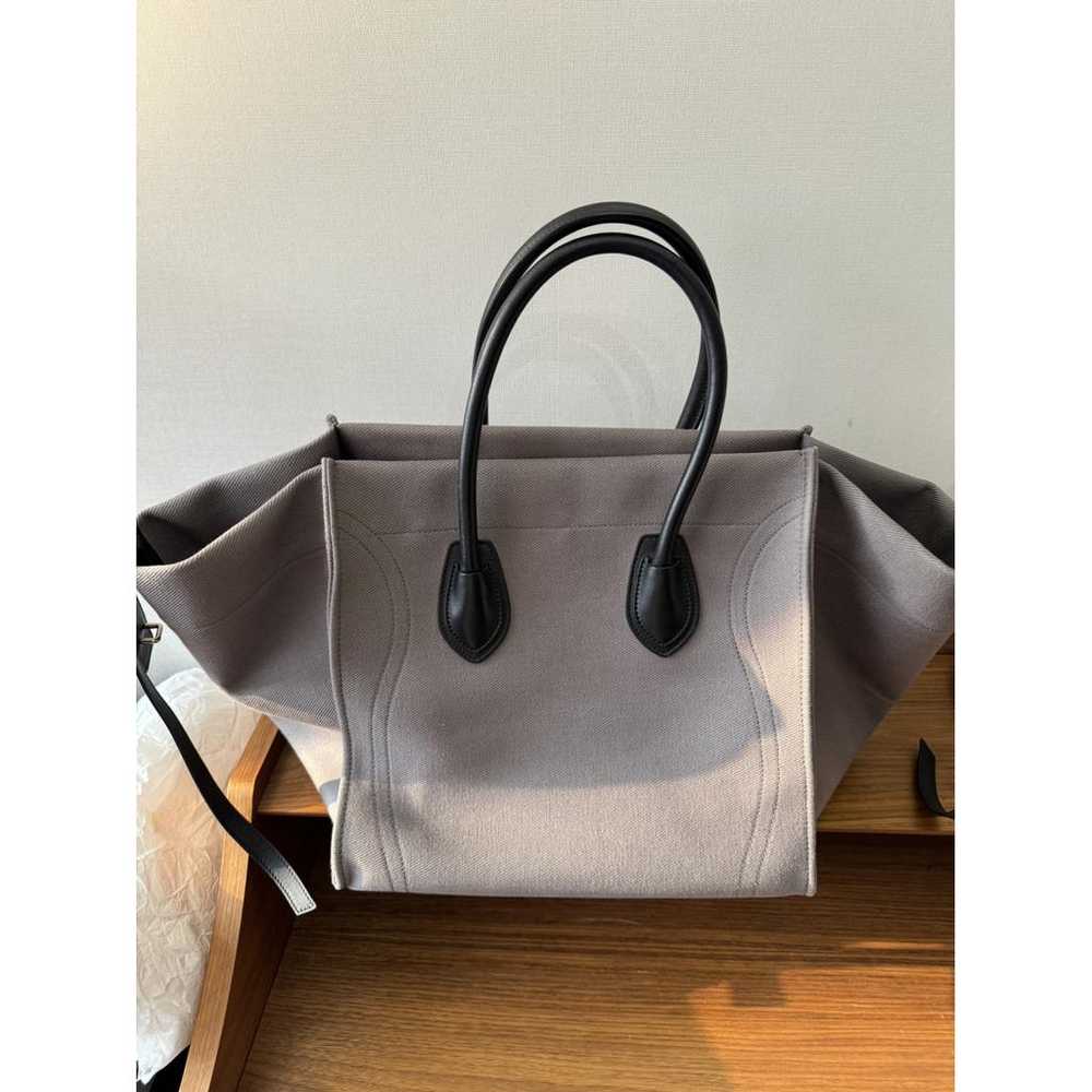 Celine Luggage Phantom linen handbag - image 4