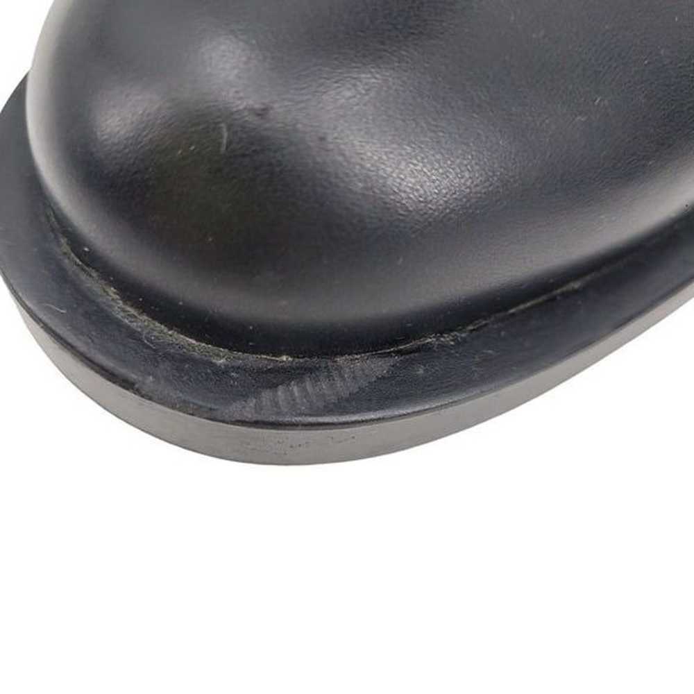Zara Knee High Boots 6.5 37 Black Faux Vegan Leat… - image 5