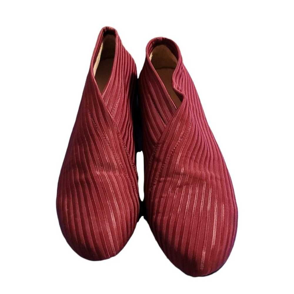 UN shoes United Nude booties Maroon/Red elastic s… - image 1