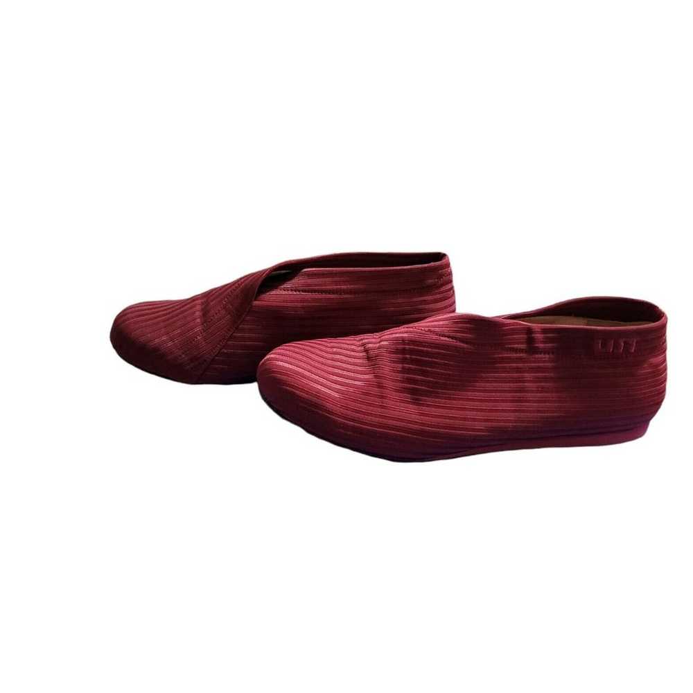 UN shoes United Nude booties Maroon/Red elastic s… - image 2