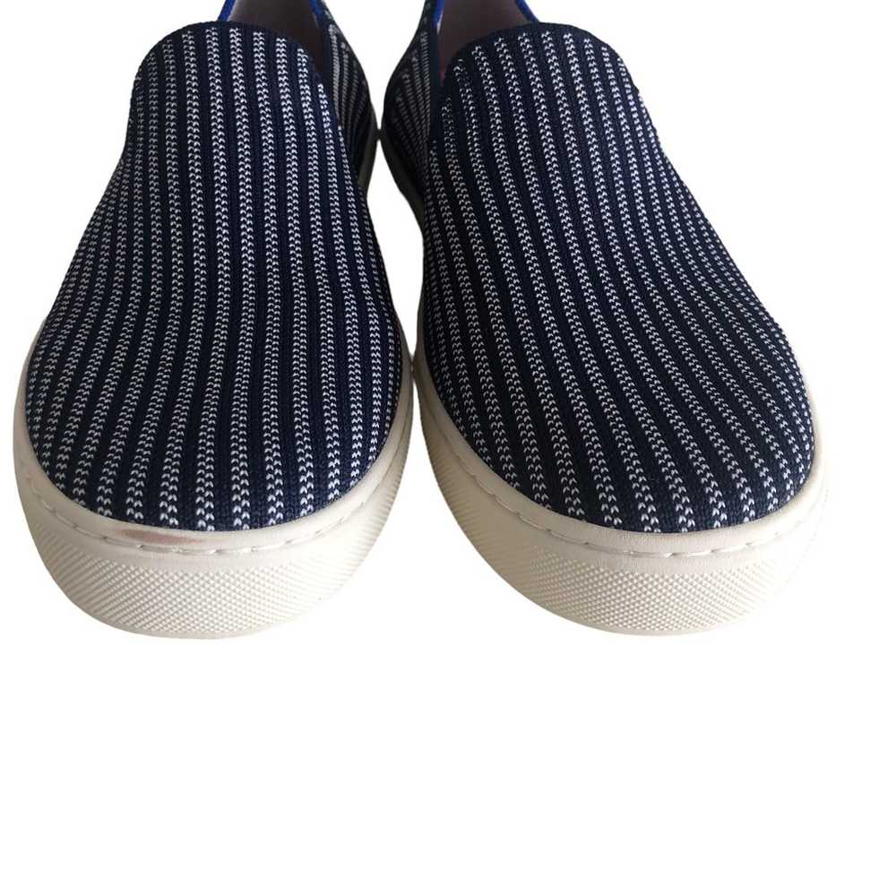 Rothys Riviera Pinstripe Shoes Womens 7.5 Blue St… - image 3