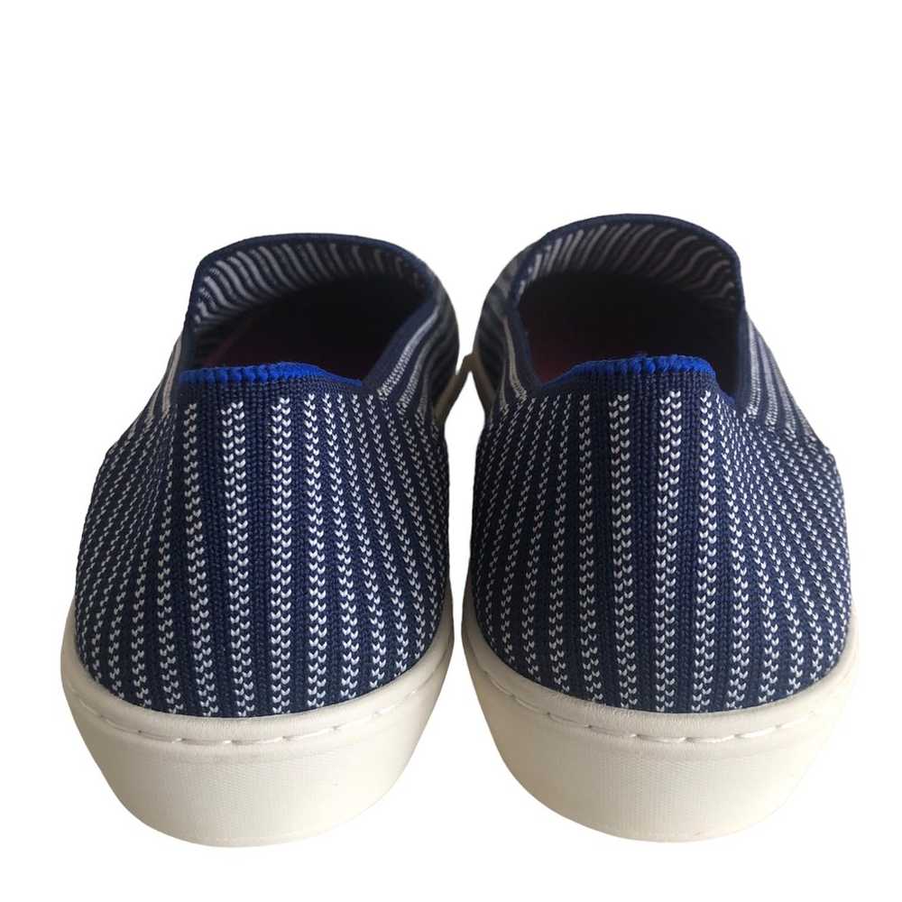Rothys Riviera Pinstripe Shoes Womens 7.5 Blue St… - image 6