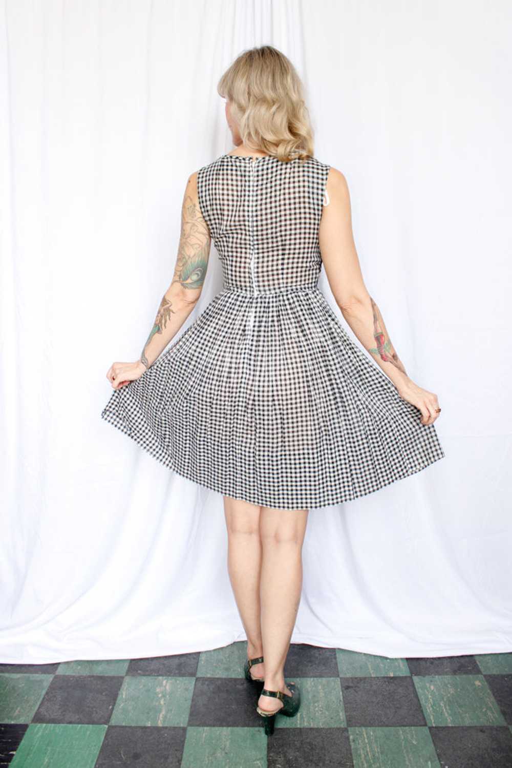 1950s R&K Originals Gingham Day Dress - Small - image 9