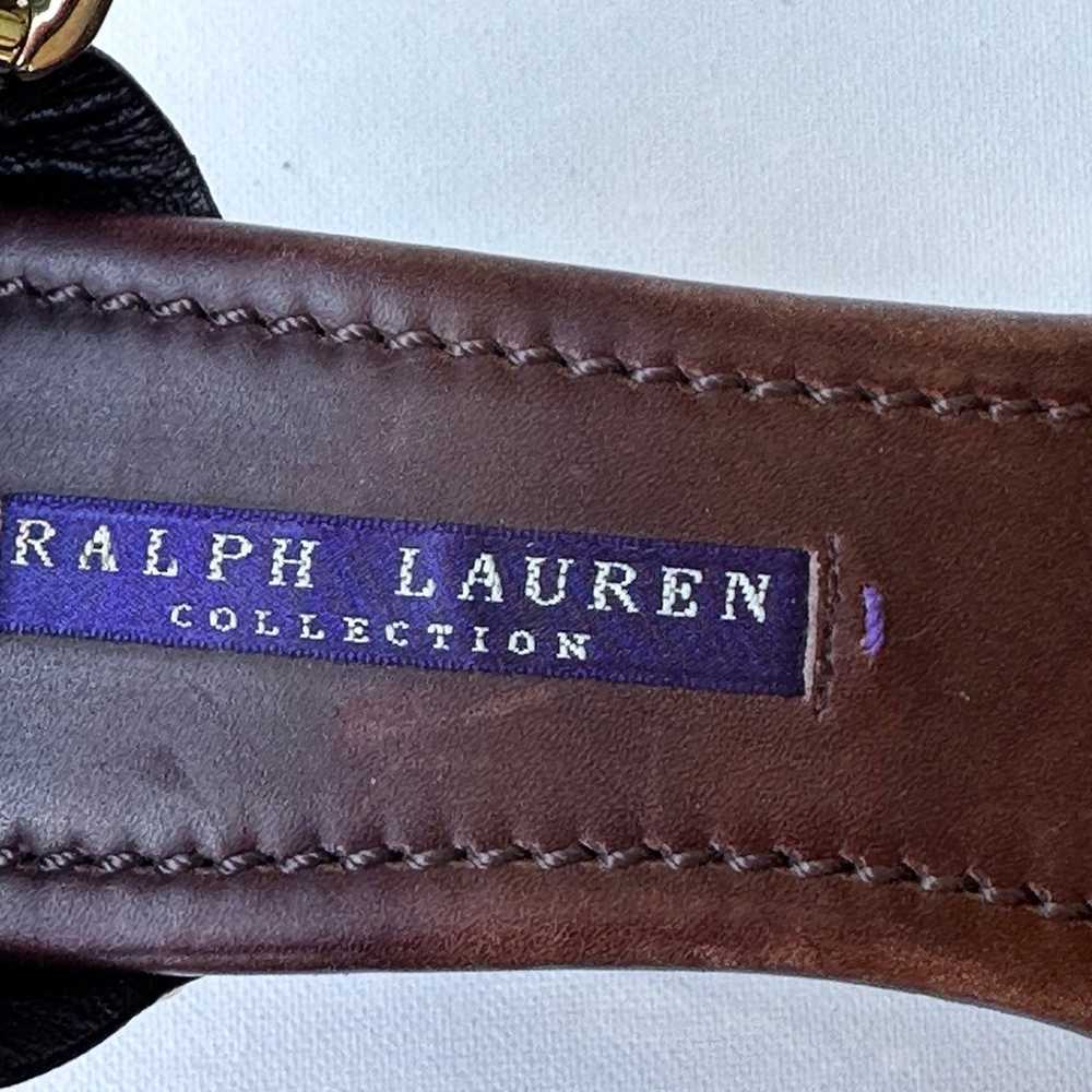 Ralph Lauren Collection Brown Calfskin Leather St… - image 12