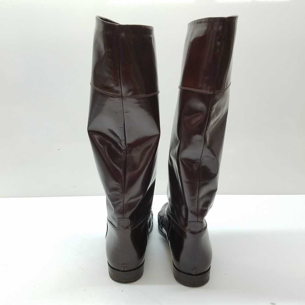 Brass Plum Shoes Women's Brown Leather Boots Size… - image 3