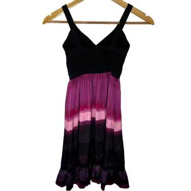 BeBe Silk Purple Striped Summer Dress Size Small