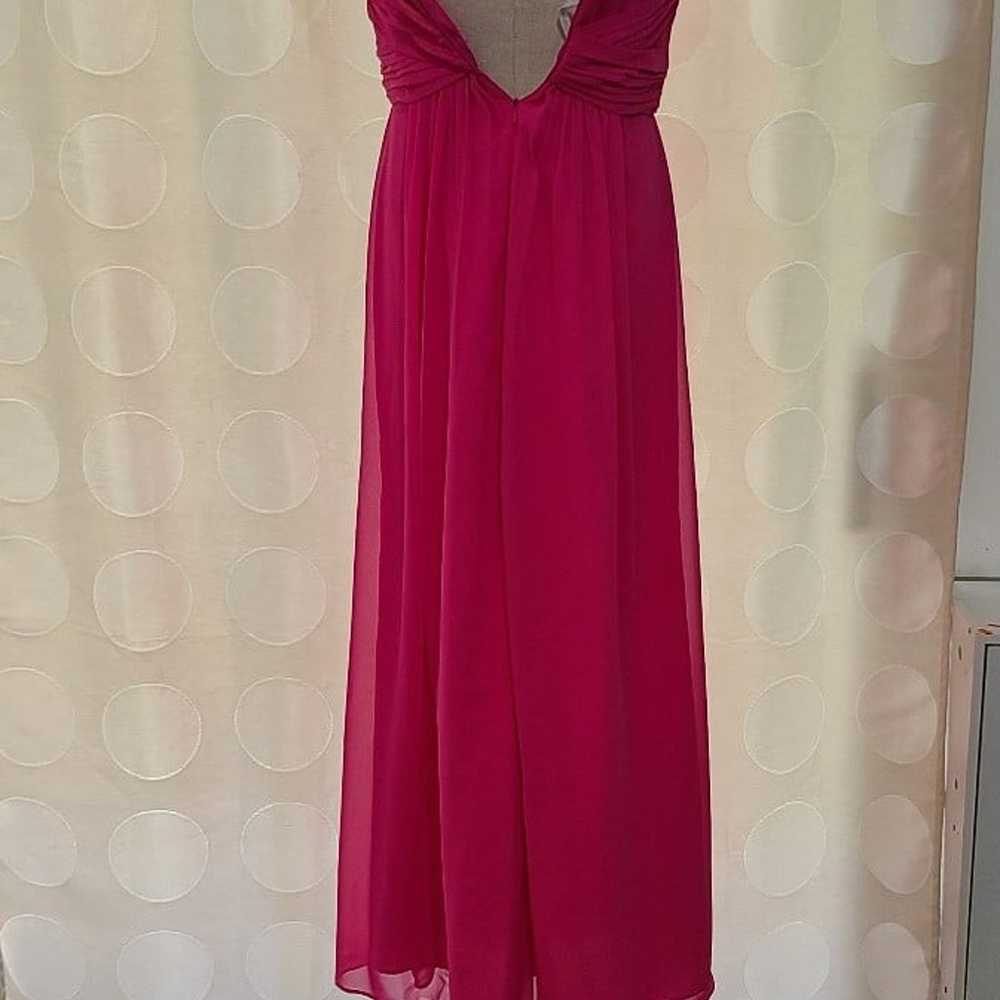 Davids Bridal Hot Pink Womens Dress Size 12 Strap… - image 2