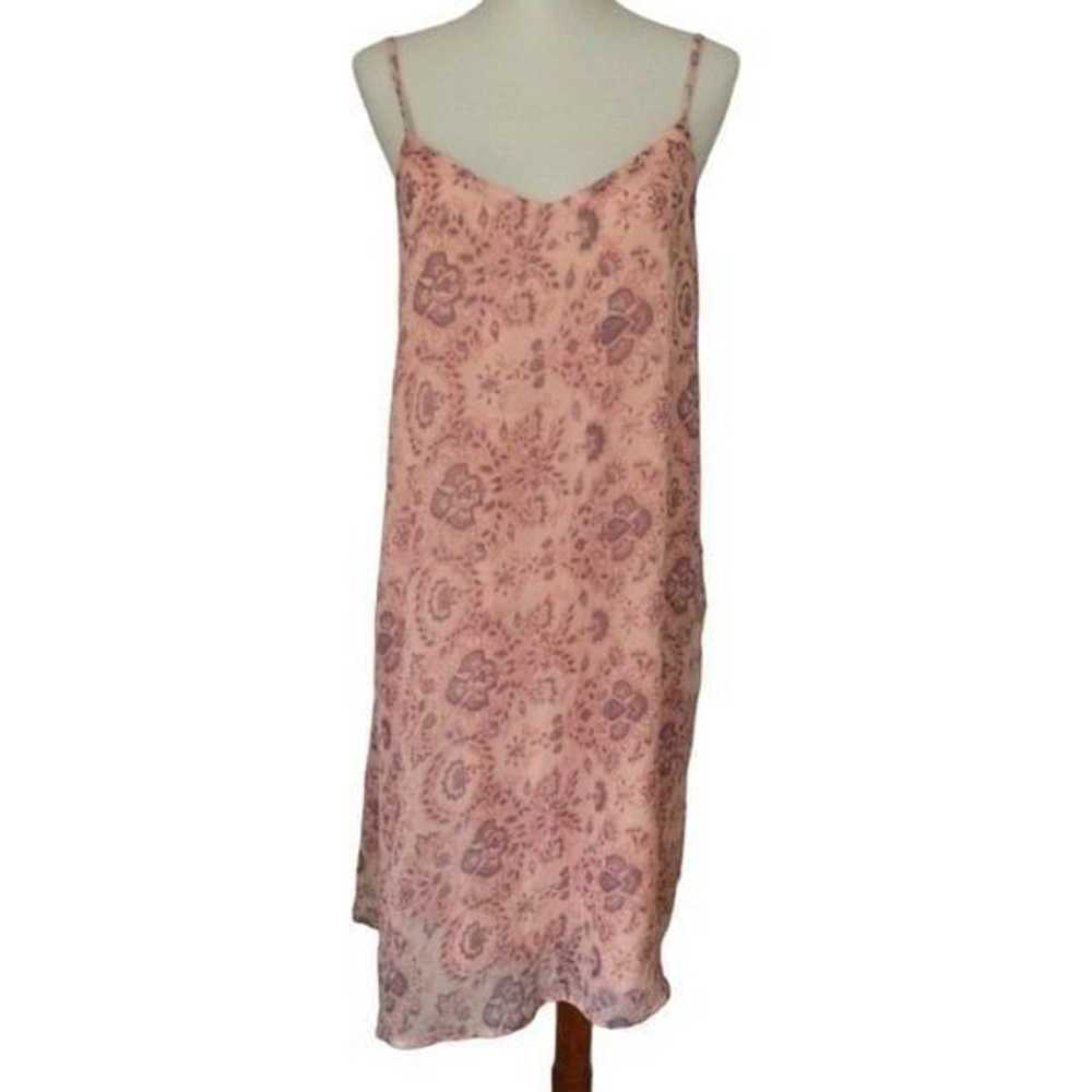 Y2K Slip Dress Shift Sheer Pink Sundress Cottagec… - image 1