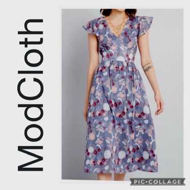 MODCLOTH TRULY YOU FLORAL DRESS - image 1
