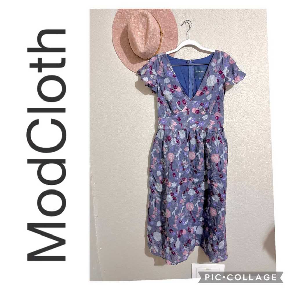 MODCLOTH TRULY YOU FLORAL DRESS - image 2