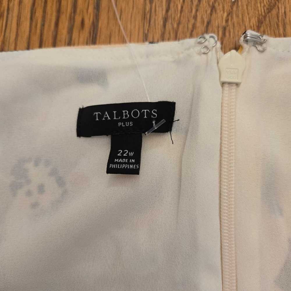 Talbots crepe midi pippy poppies floral yellow be… - image 6