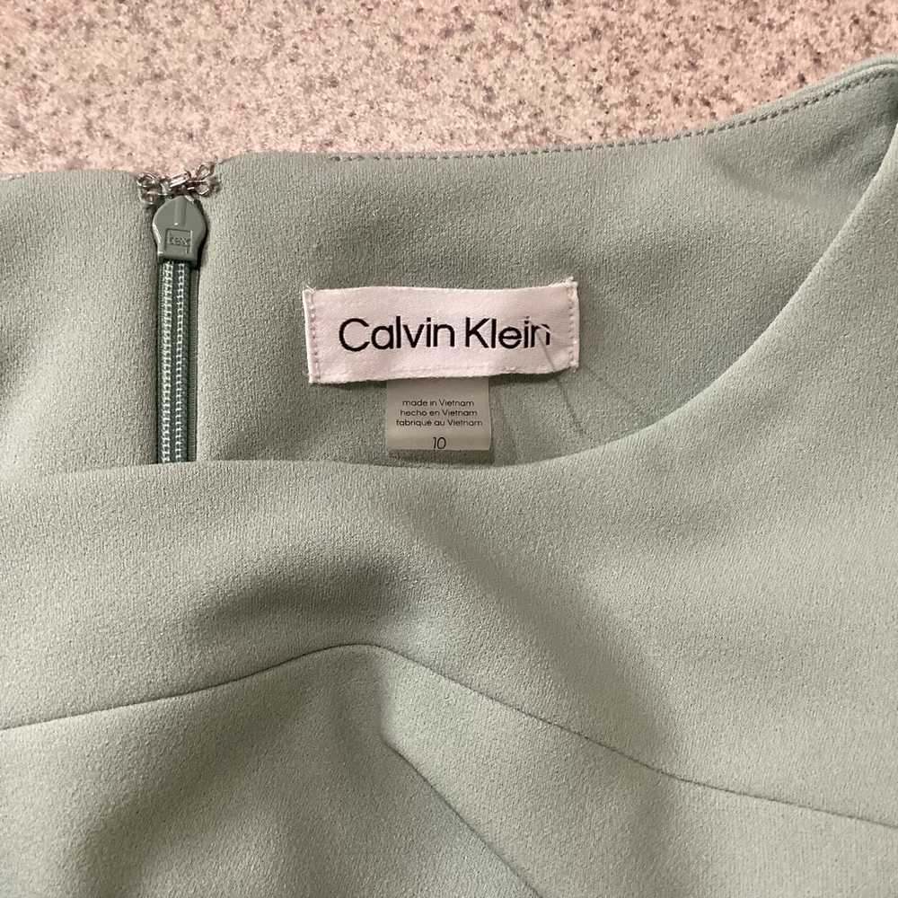Dress Calvin Klein Seafoam Green Dress Size 10 - image 8