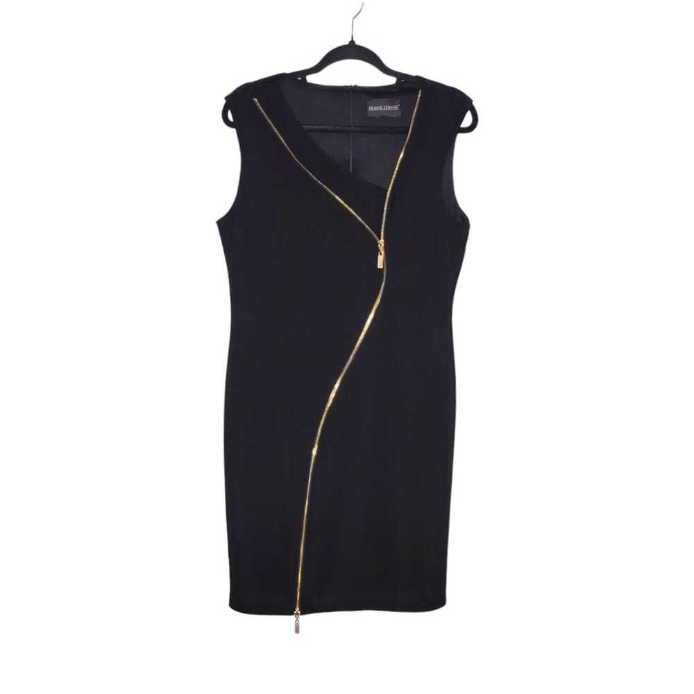 Frank Lyman Womens Black Zipper Front Sleeveless … - image 1