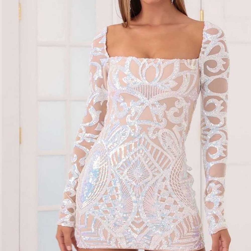 lucy in the sky white mini dress - image 1