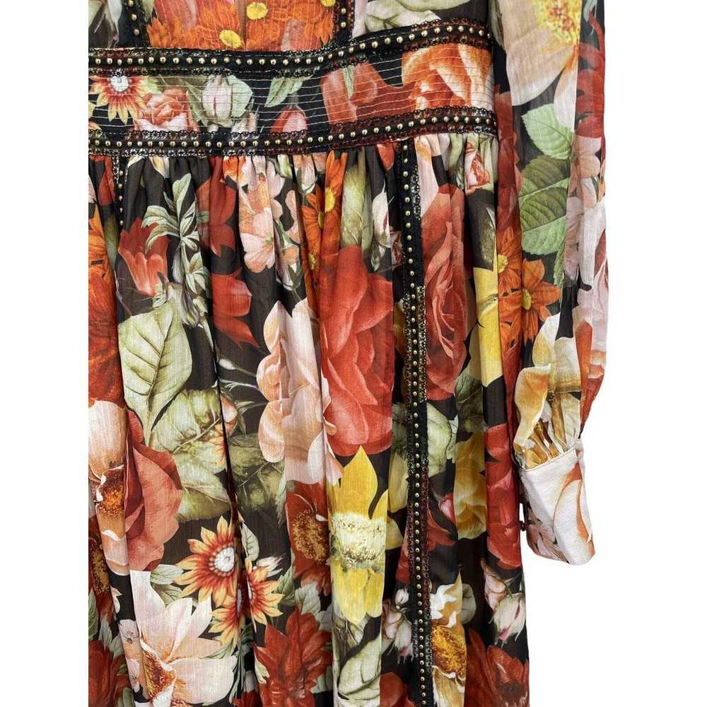 L’Atiste By Amy Maxi Dress Floral Roses Studded S… - image 2