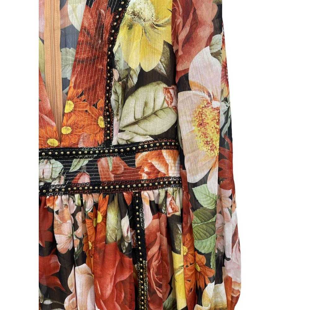 L’Atiste By Amy Maxi Dress Floral Roses Studded S… - image 5