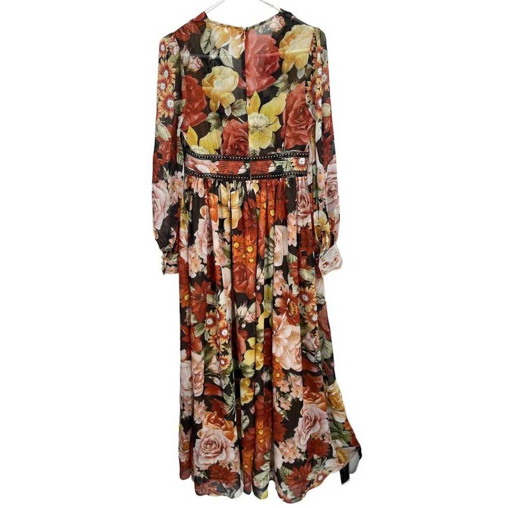 L’Atiste By Amy Maxi Dress Floral Roses Studded S… - image 7