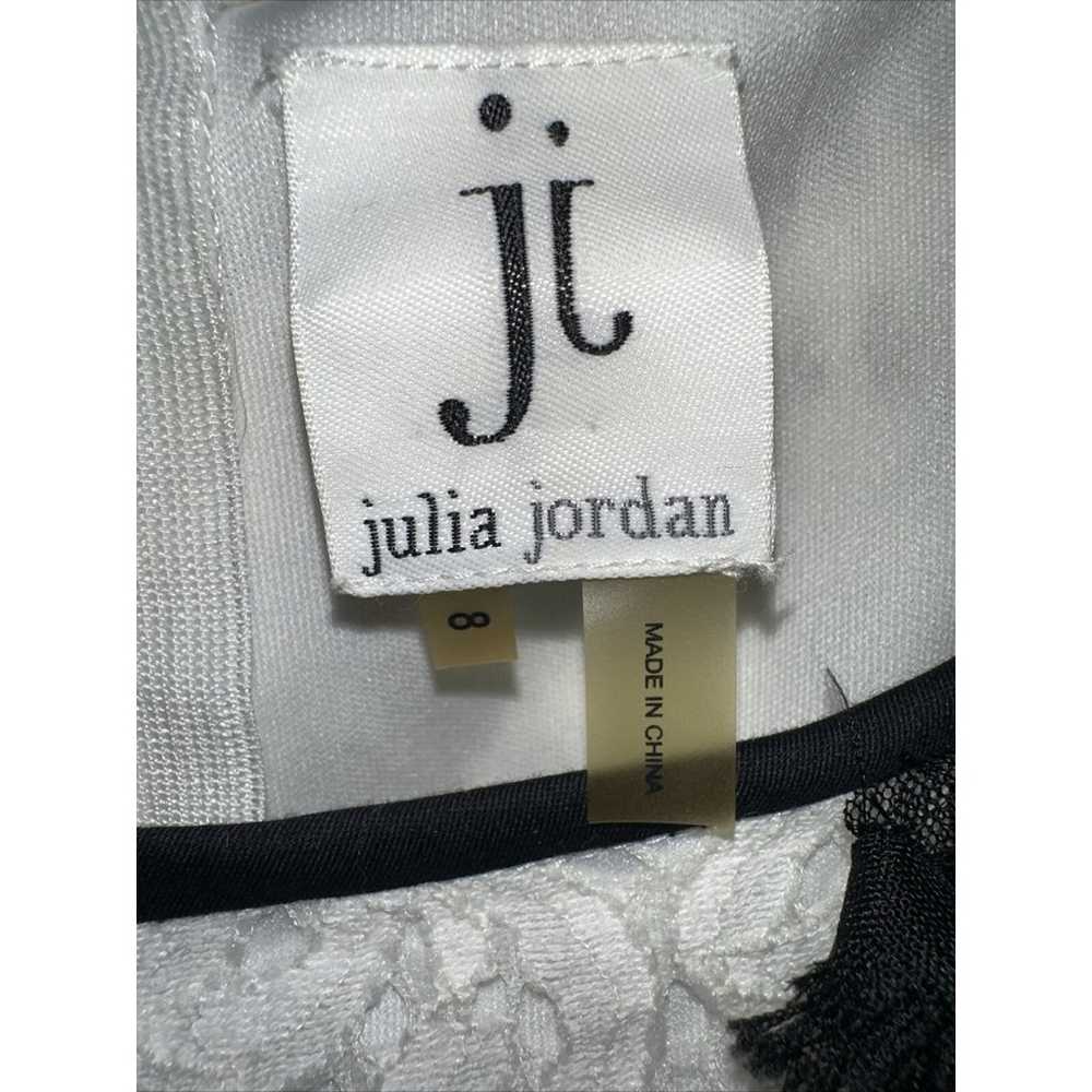 Julia Jordan White Lace Over White Sleeveless Shi… - image 3