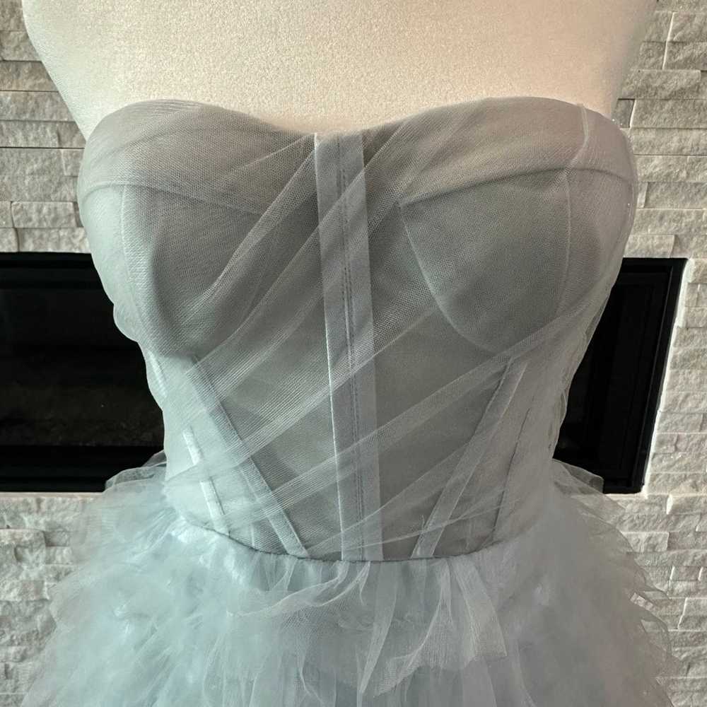 Custom Gradient Blue Tulle Gown Size 0 - image 2