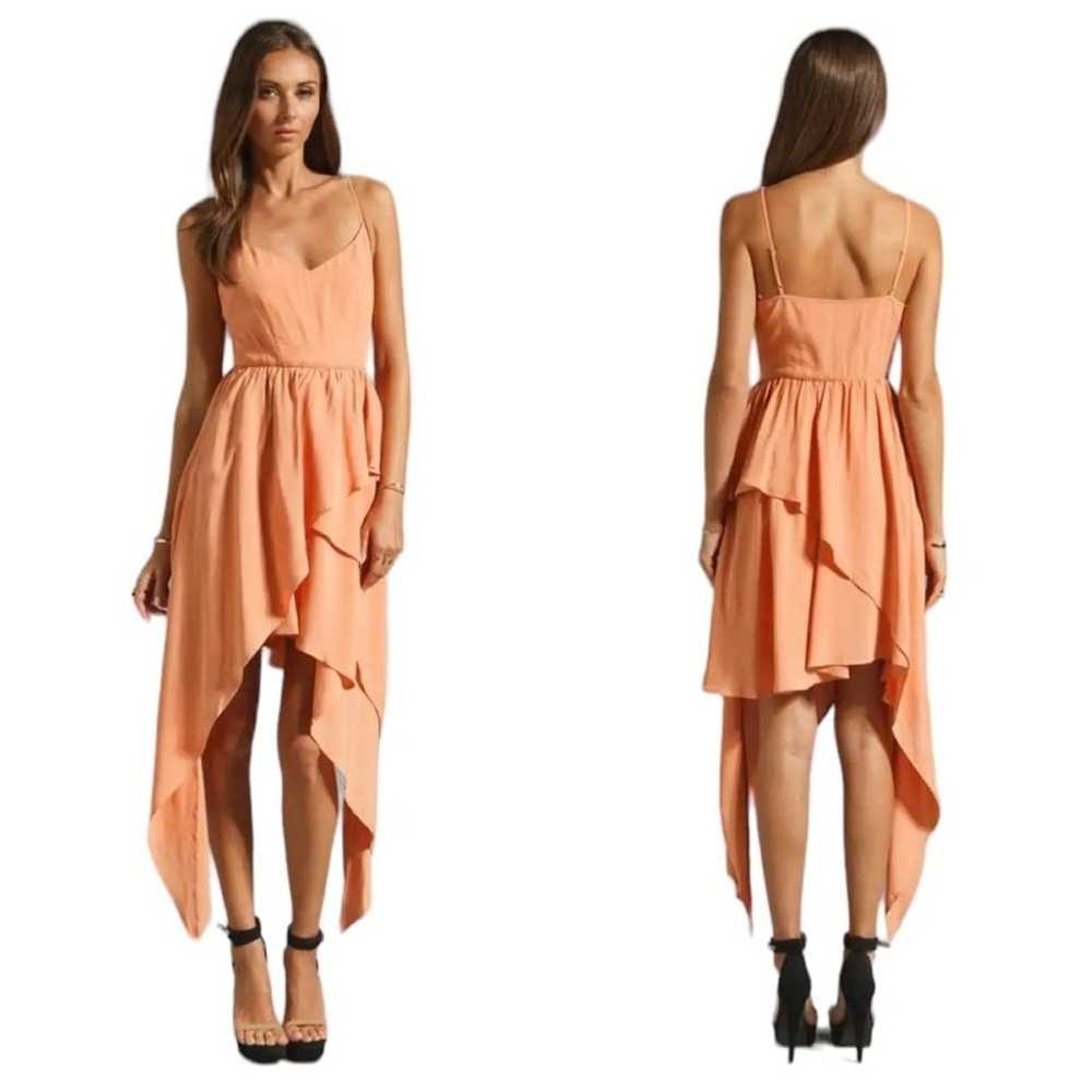 Keepsake High Low Asymmetrical Layered Dress Apri… - image 1