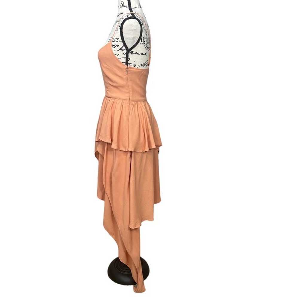 Keepsake High Low Asymmetrical Layered Dress Apri… - image 5