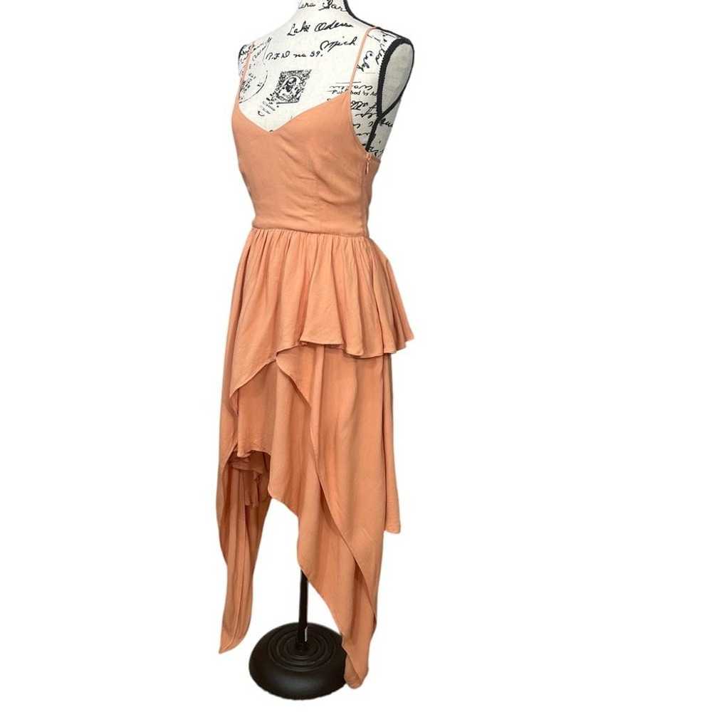 Keepsake High Low Asymmetrical Layered Dress Apri… - image 7