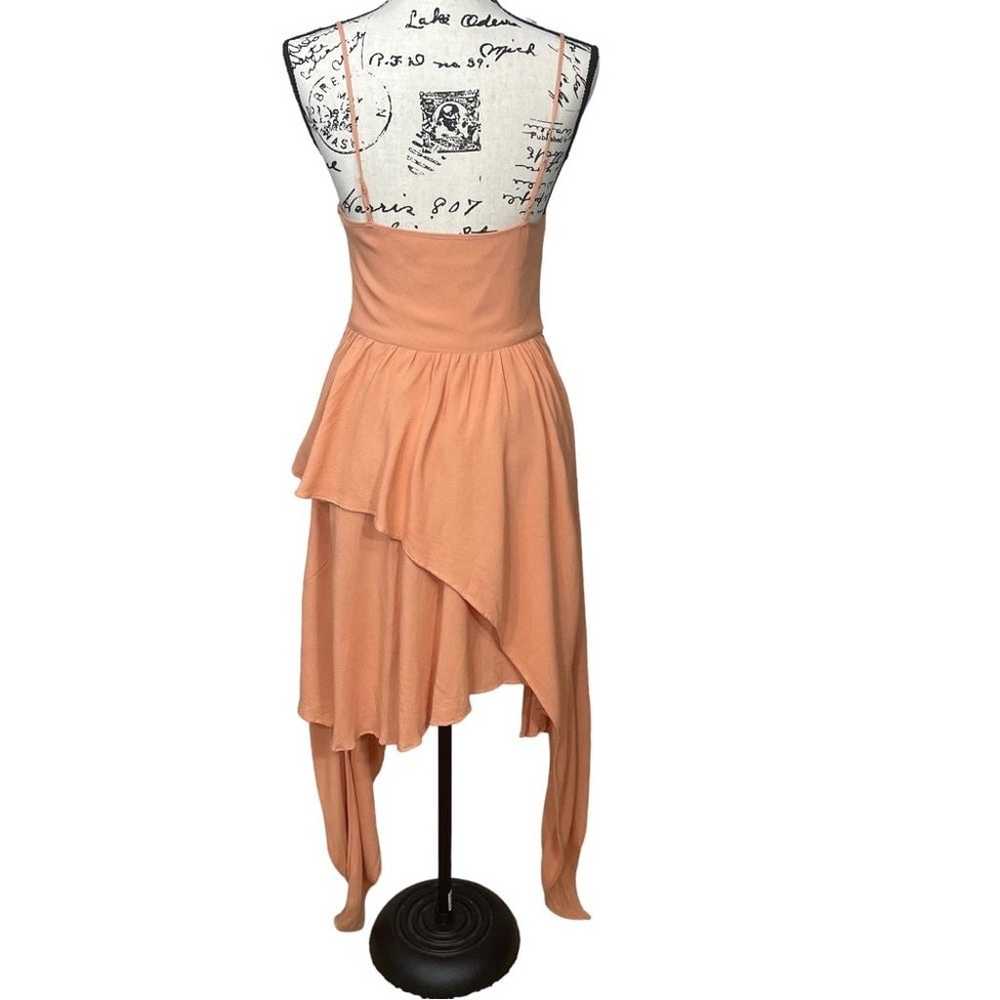 Keepsake High Low Asymmetrical Layered Dress Apri… - image 8