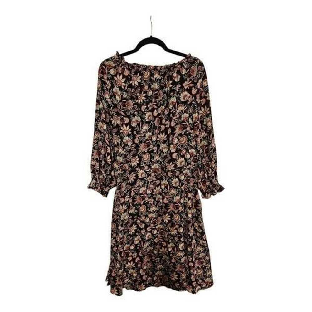 TALBOTS Bracelet Sleeve Autumn Garden Midi Dress … - image 2