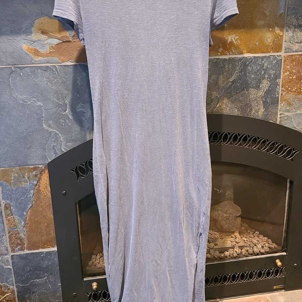 Sundry Short Sleeve Maxi Dress with Slit - image 1