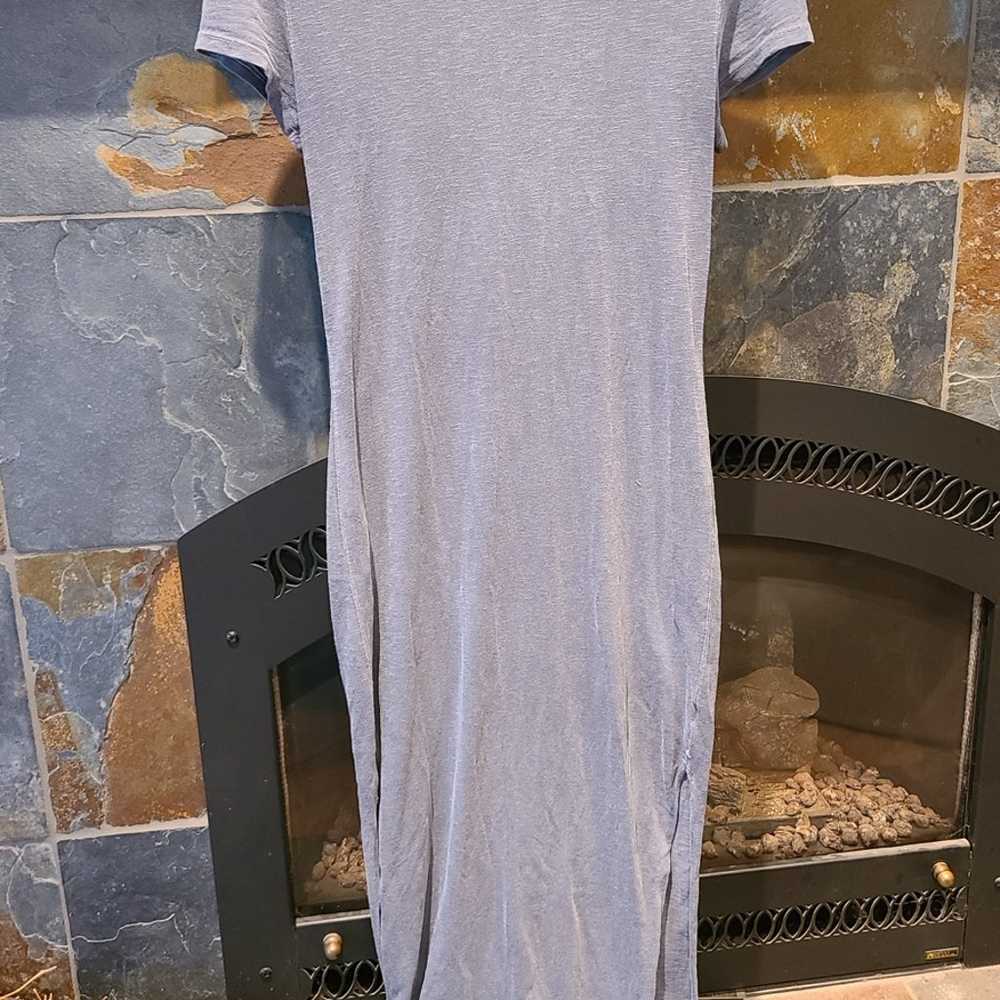 Sundry Short Sleeve Maxi Dress with Slit - image 2