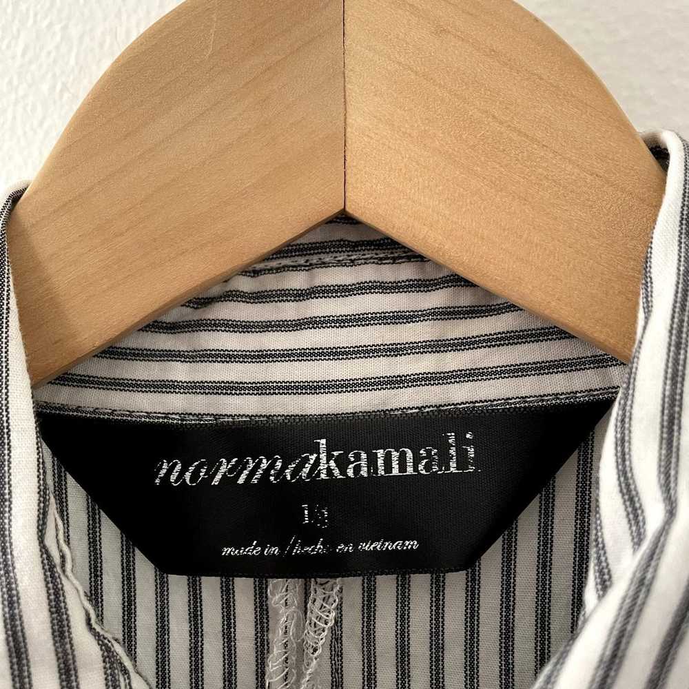 Norma Kamali Dress Womens Large Shirtdress Drop W… - image 3