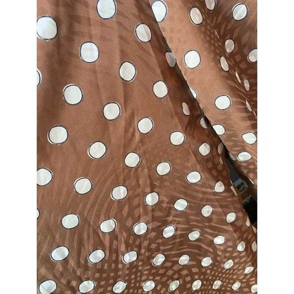 Slate & Willow Sketched Dot Jumpsuit Brown Womens… - image 10