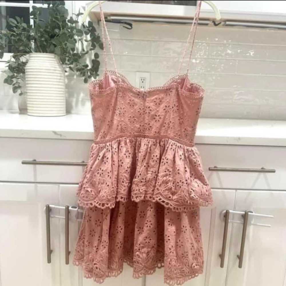 Nbd Anzhela Mini Dress in Nude Pink ruffle size m… - image 3