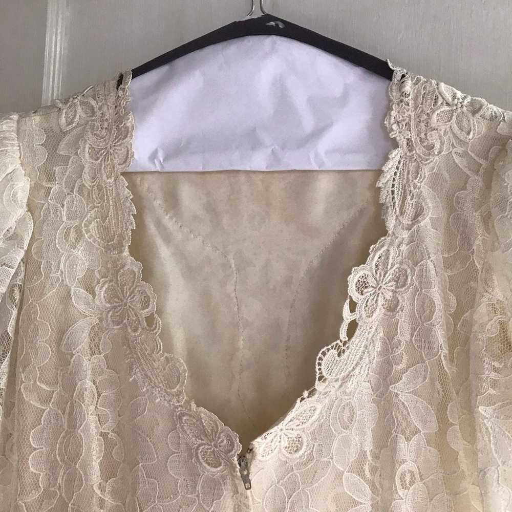 Vintage 1992 pastel bridal gown - image 6