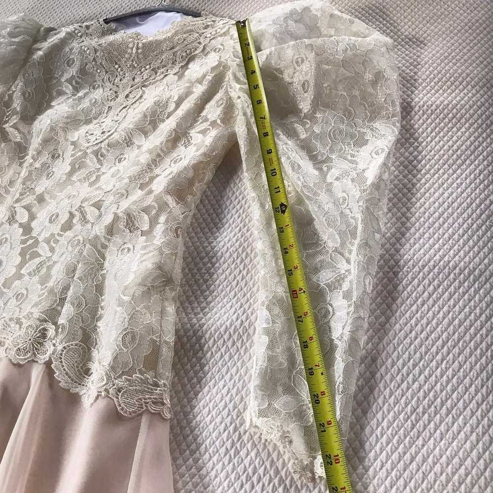 Vintage 1992 pastel bridal gown - image 8