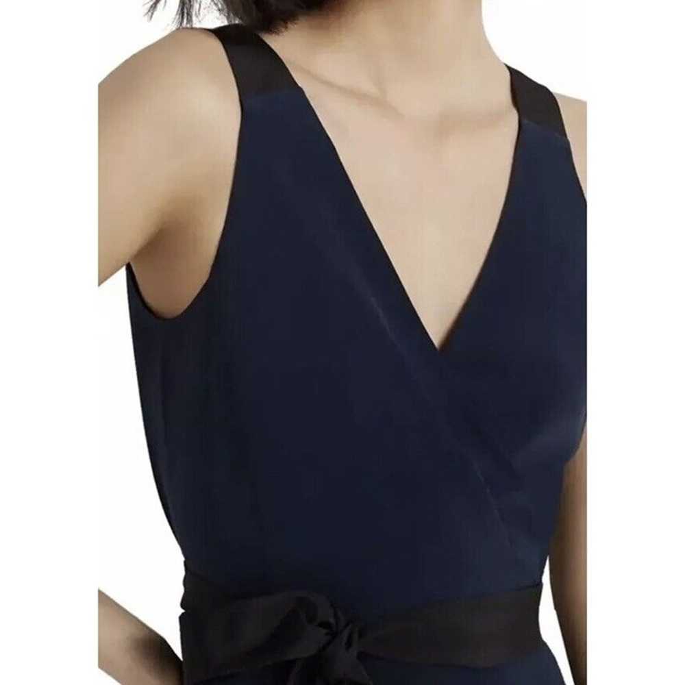 CLUB MONACO Womens Colorblock Wrap Dress 10 Black… - image 5