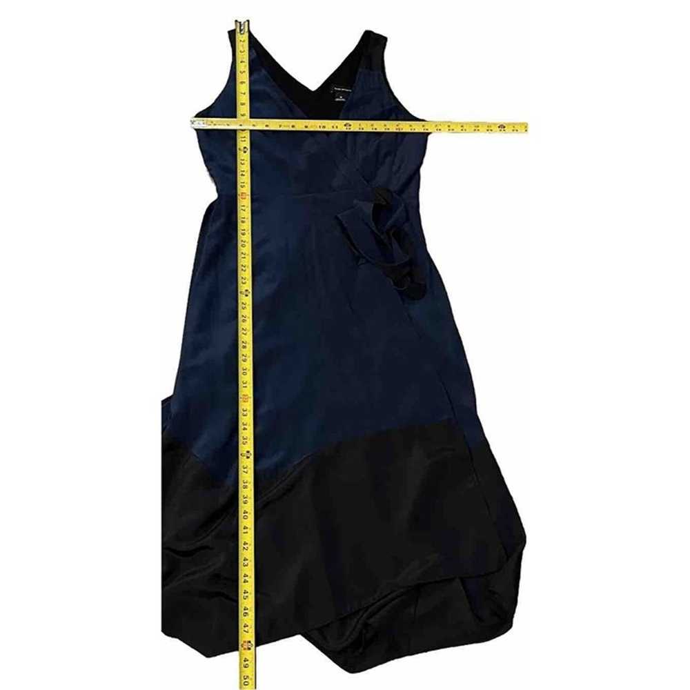 CLUB MONACO Womens Colorblock Wrap Dress 10 Black… - image 6
