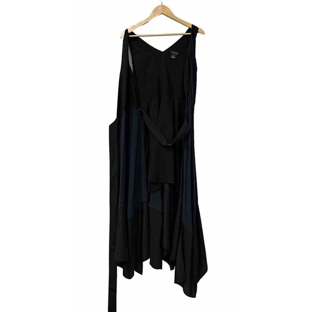 CLUB MONACO Womens Colorblock Wrap Dress 10 Black… - image 7