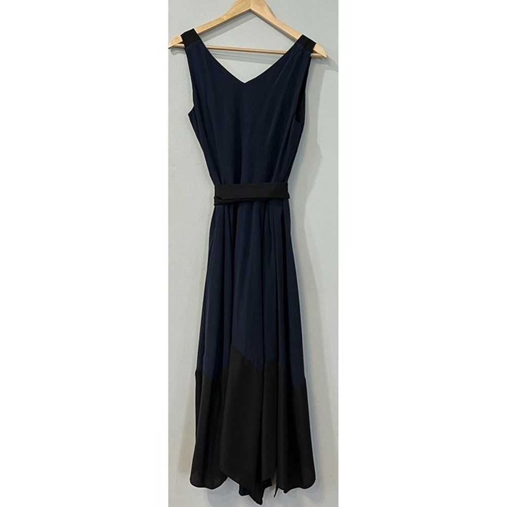 CLUB MONACO Womens Colorblock Wrap Dress 10 Black… - image 8