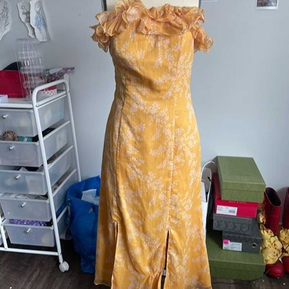 Keepsake the label yellow off shoulder dress - image 2