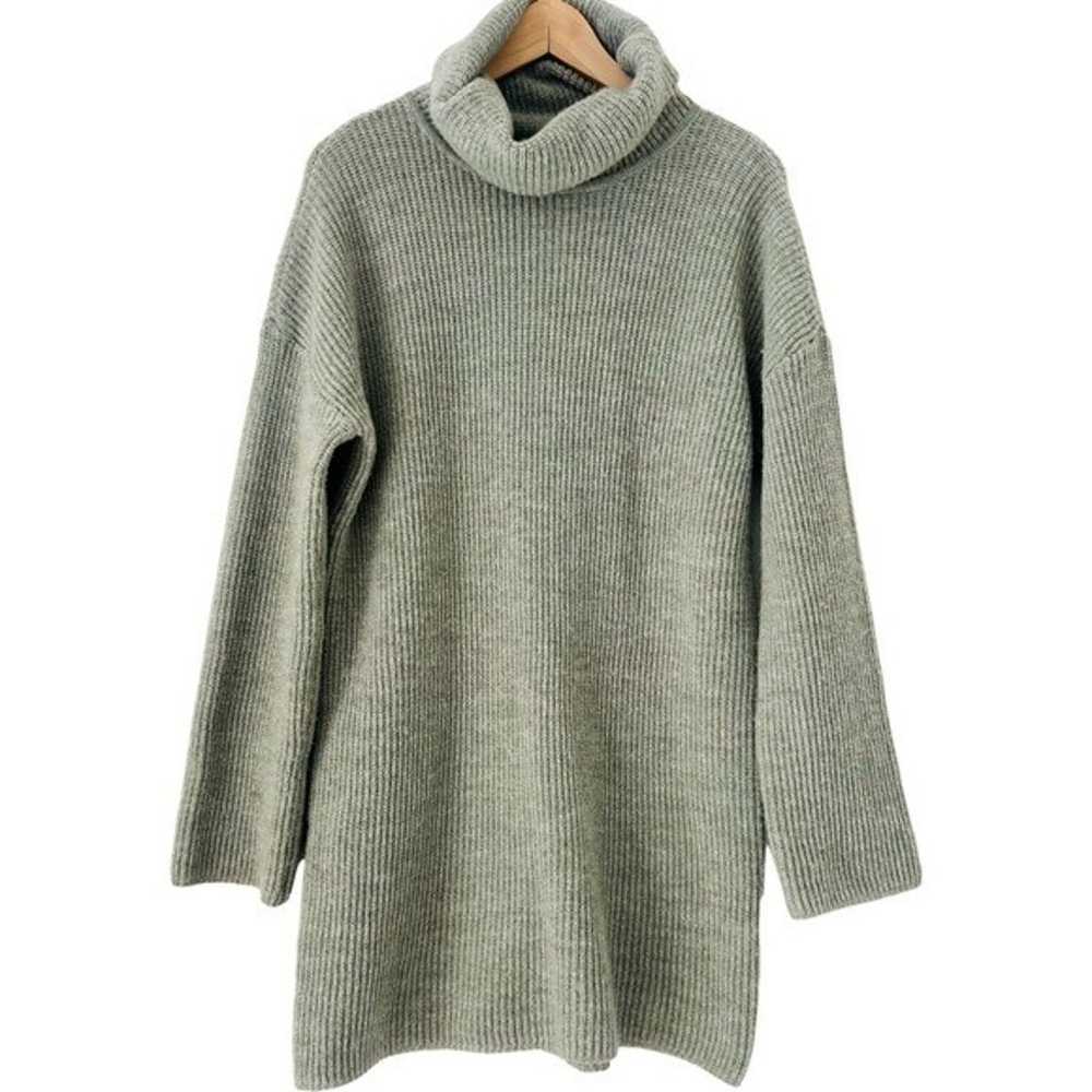 L’ACADEMIE Sable Sweater Mini Dress in Light Oliv… - image 4