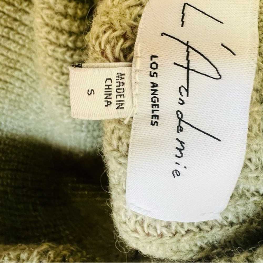 L’ACADEMIE Sable Sweater Mini Dress in Light Oliv… - image 8
