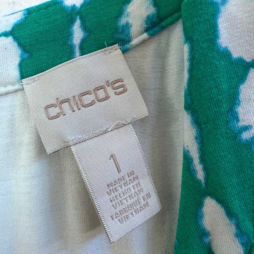 Chicos green tie dye maxi dress - image 6
