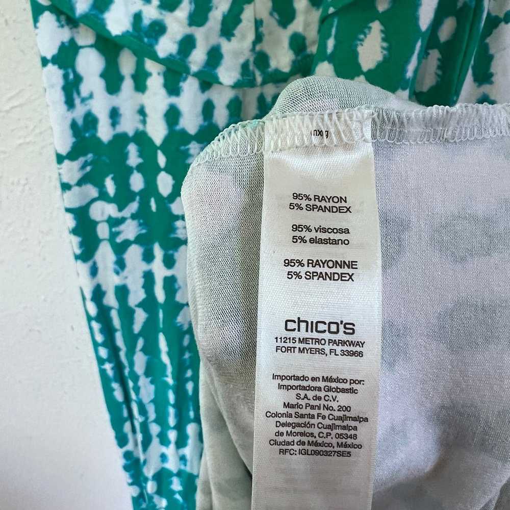 Chicos green tie dye maxi dress - image 7