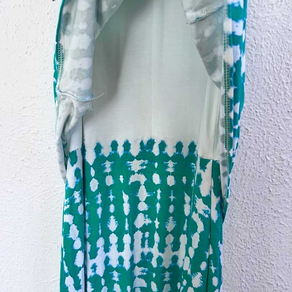 Chicos green tie dye maxi dress - image 8