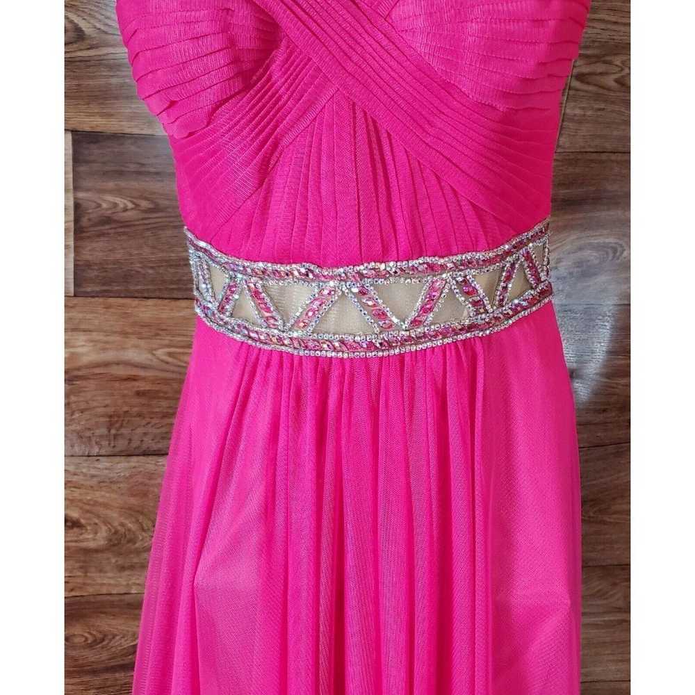 La Femme Pink Rhinestone Formal Dress Size 8 NWOT - image 2