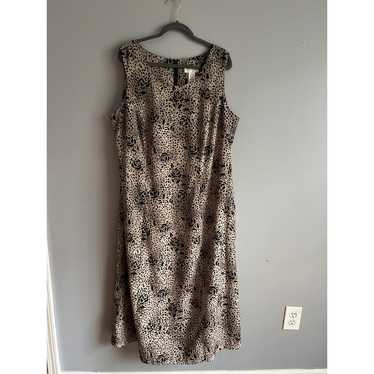 Vintage Plus Size Cheetah Print Dress