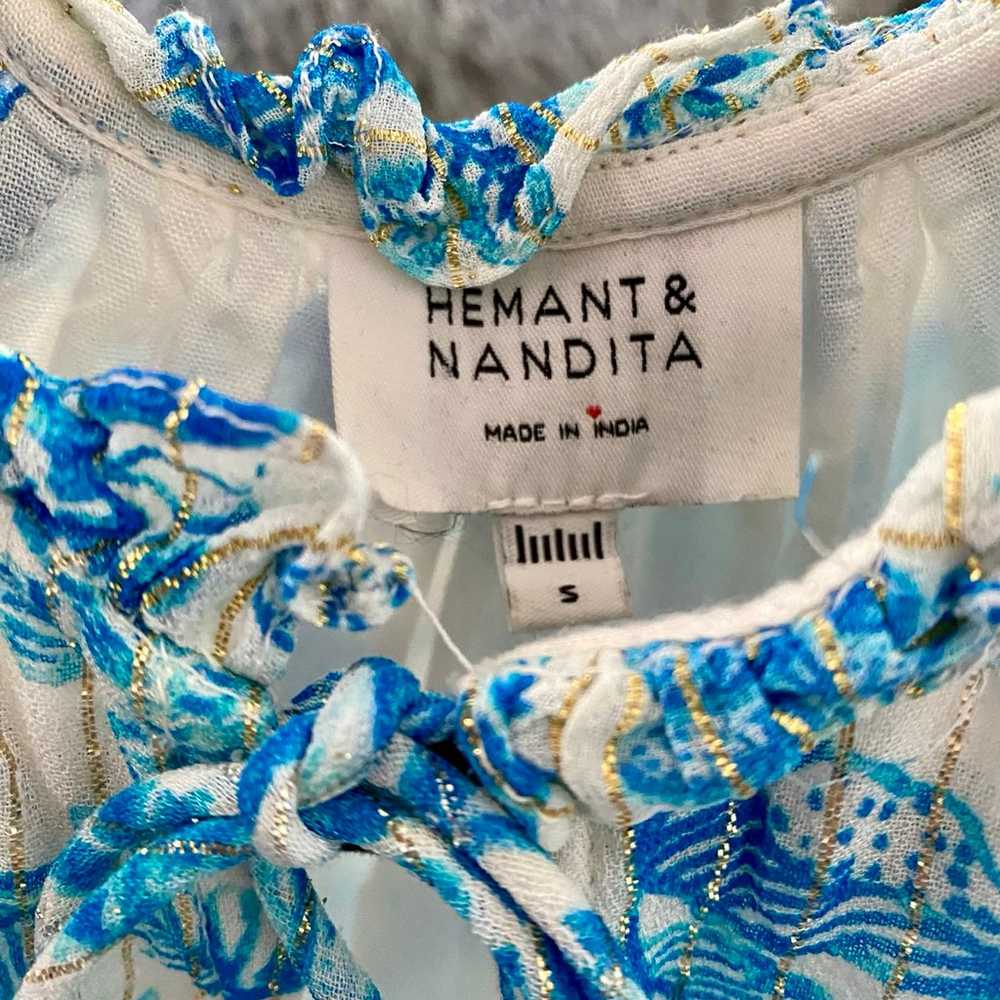 Hemant and Nandita Blue Minidress - image 6