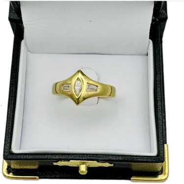 Marquise-Cut Diamond Ring in 18K